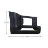 Caisson De Marche Pied Avdt - Version Plastique Noir