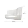 Caisson De Marche Pied Avgh - Version Peint En Blanc IC194