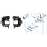 Kit Support Anti Brouillard - Version Plastique Noir Dt+Gh