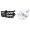 Grille Calandre Superieure - Version Full Noire + 2 Chrome