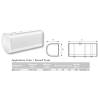 Réservoir G.O Aluminium 685L - Dim 710 x 690 x 1730 D710