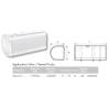 Réservoir G.O Aluminium 205L - Dim 710 x 690 x 530 D710