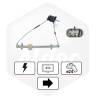 Leve Vitre Elec Dt Avec Moteur - Version 2 Pins Sans Confort