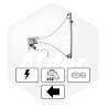 Leve Vitre Elec Gh Avec Moteur - Version 2 Pins Sans Confort