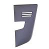 Recouvrement Gh Calandre Inf - Version Plastique Noir