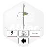 Leve Vitre Elec Gh Avec Moteur - Version 2 Pins Sans Confort