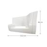 Caisson De Marche Pied Avgh - Version Peint En Blanc IC194