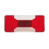 Cabochon Feu Arriere Gh/Dt - Version Plastique Rouge/Blanc