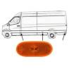 Feu Latéral/Catadioptre Dt/Gh - Version Orange Ss Ampoule