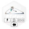 Leve Vitre Elec Gh Avec Moteur - Version 2 Pins Sans Confort