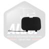 Cache Crochet De Remorquage - Version Plastique Gris/Noir