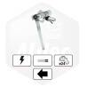 Leve Vitre Elec Gh Avec Moteur - Version 2 Pins Sans Confort