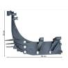 Support Caisson Marche Pied Gh - Version Aluminium