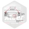 Pare Choc Avant A peindre - + Lave Phare + Support Capteur