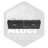 Support Plaque Immatriculation - Version Plastique Gris/Noir